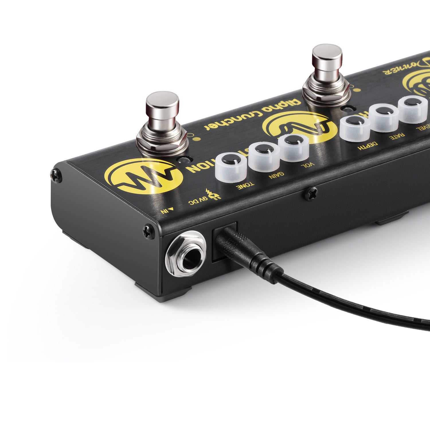 Donner Multi Guitar Effect Pedal Alpha Cruncher with Delay Chorus Distortion Effects with Adapter - Donnerdeal