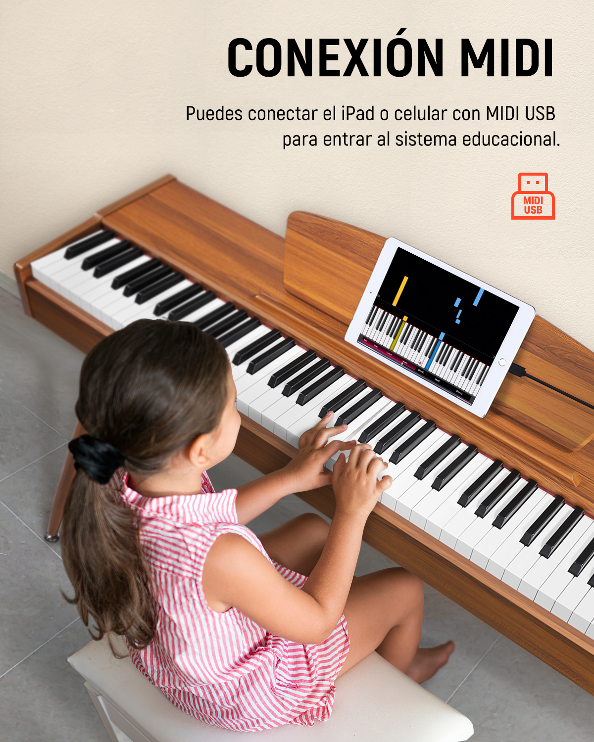 Donner DDP-80 de 88 Teclas Piano Digital de Peso Completo, Acabado de Madera donner music mexico