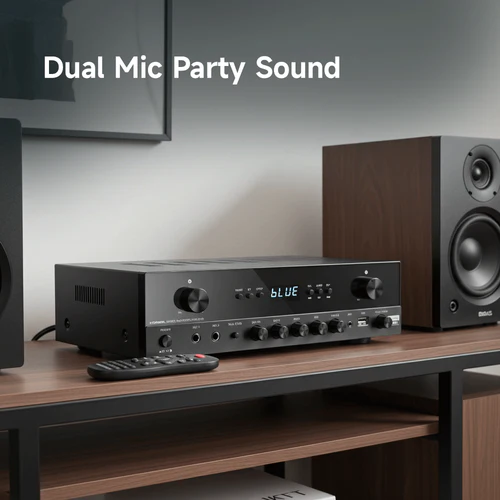 Donner MAMP2 Amplificador de Dos Canales – 600 W, Bluetooth 5.3