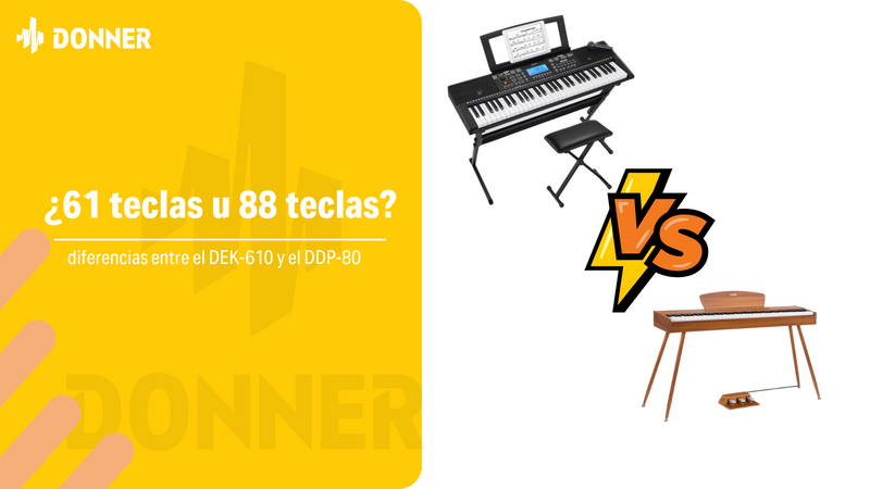 ¿61 teclas u 88 teclas? ¿Piano vertical digital o teclado electrónico? Este artículo le ayudará a entender las diferencias entre el DEK-610 y el DDP-80