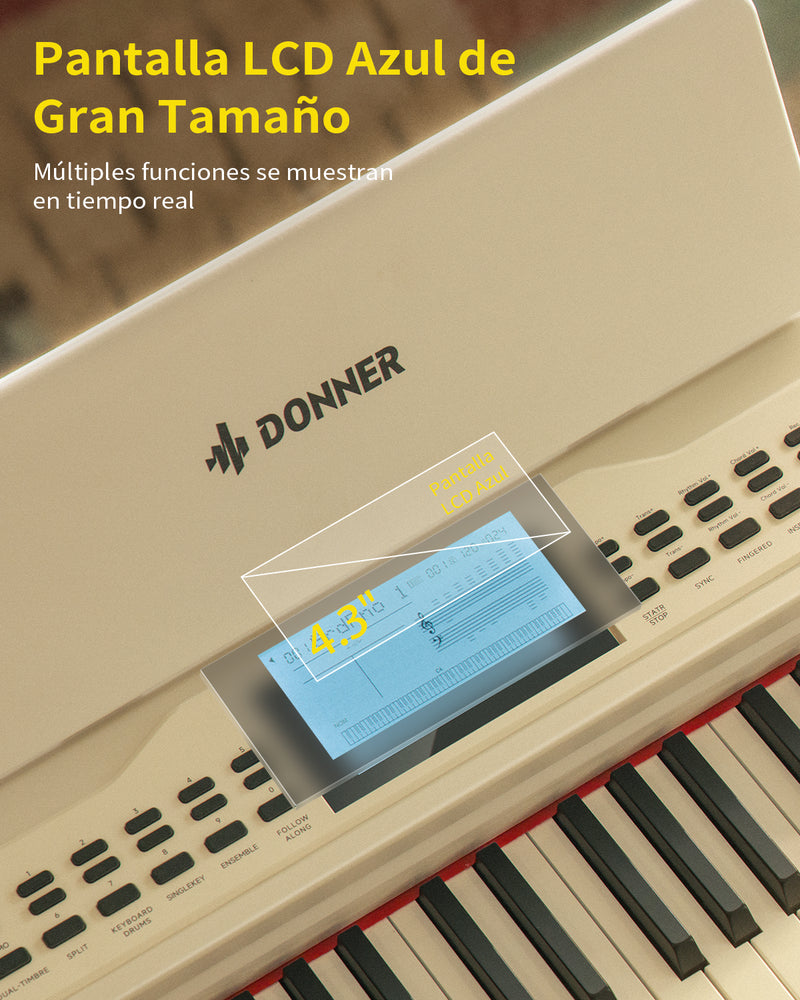 Donner DDP-95 Piano digital Teclado ponderado de 88 teclas blanco