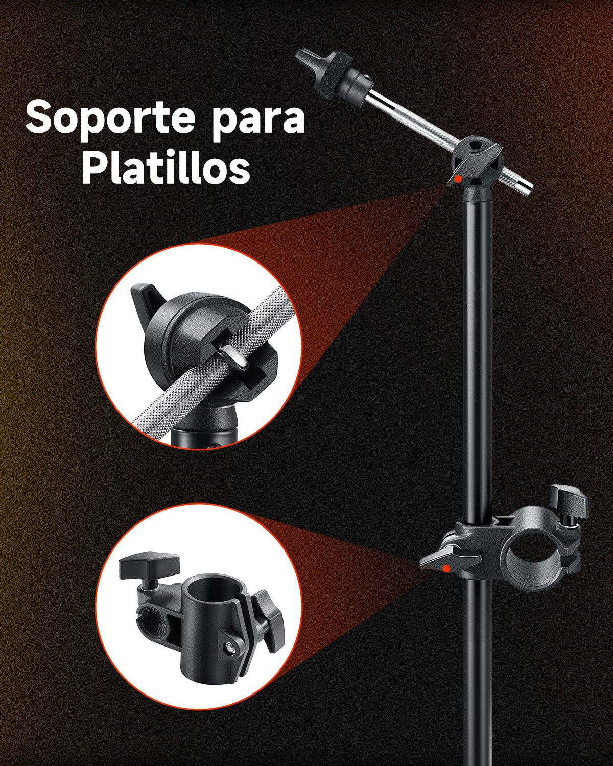 Donner con plato de 12 pulgadas y soporte para platos para expansión DED-200