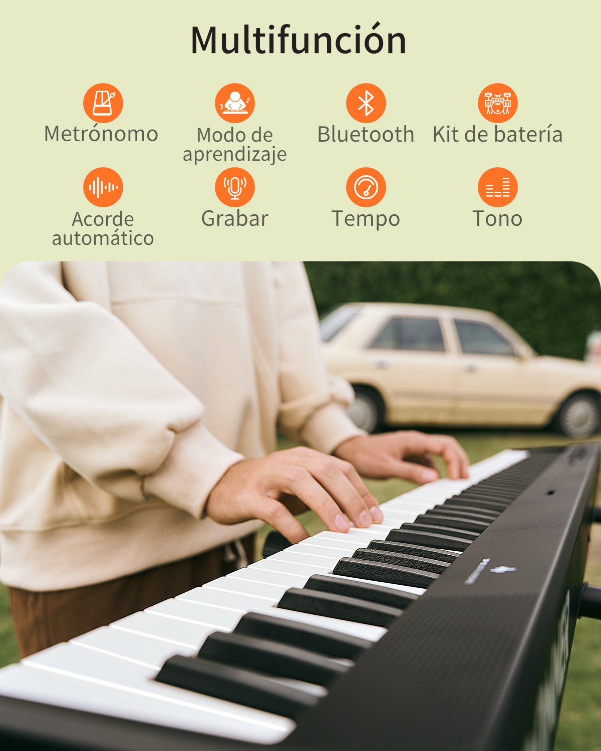Donner DP-10 Piano digital electrónico plegable