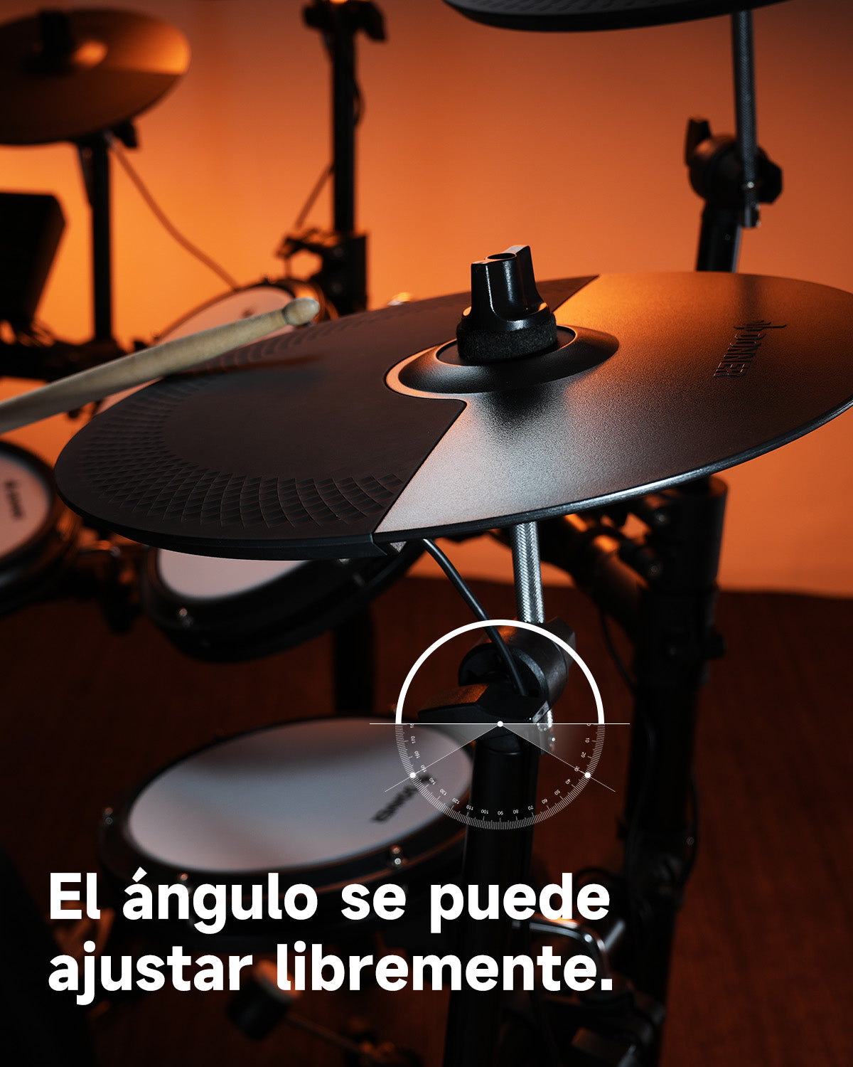 Donner con plato de 12 pulgadas y soporte para platos para expansión DED-200