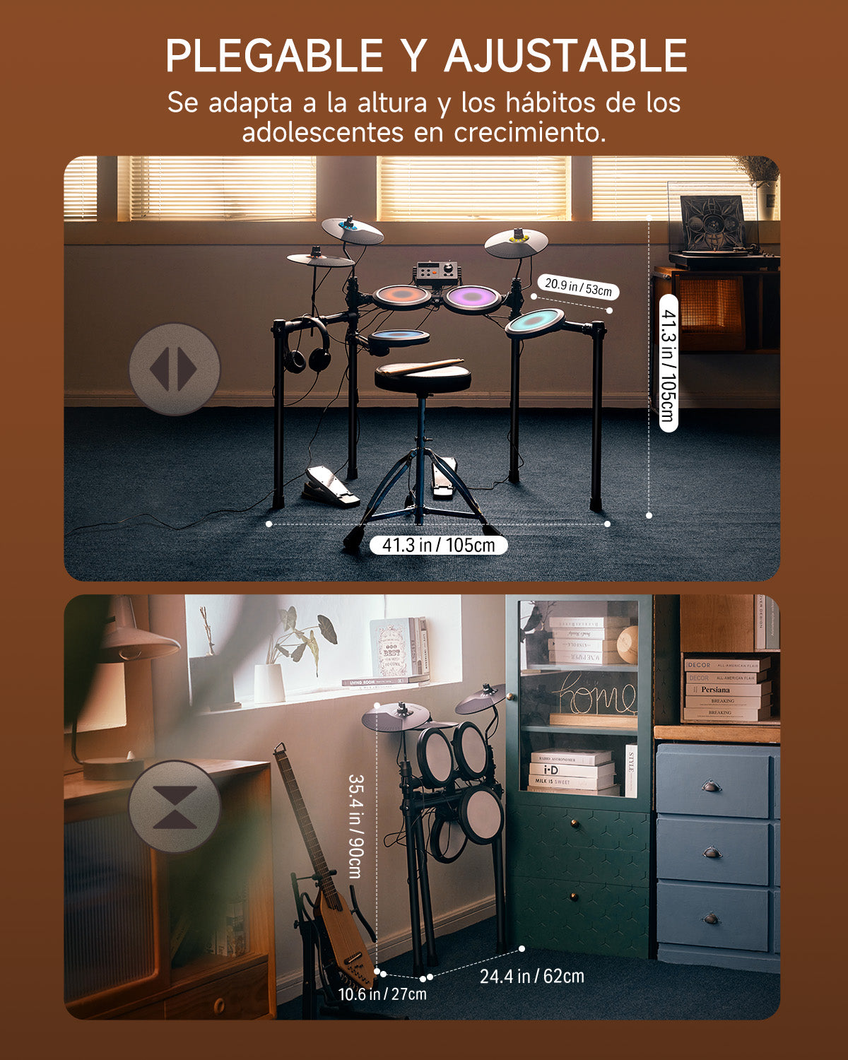 Donner DED-70 Kit Batería Eléctrica Para Niños -DED-70 Con luz##