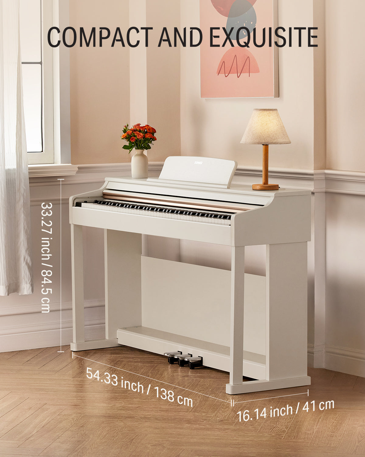 Donner DDP-100 Piano Clásico Digital-Blanco##