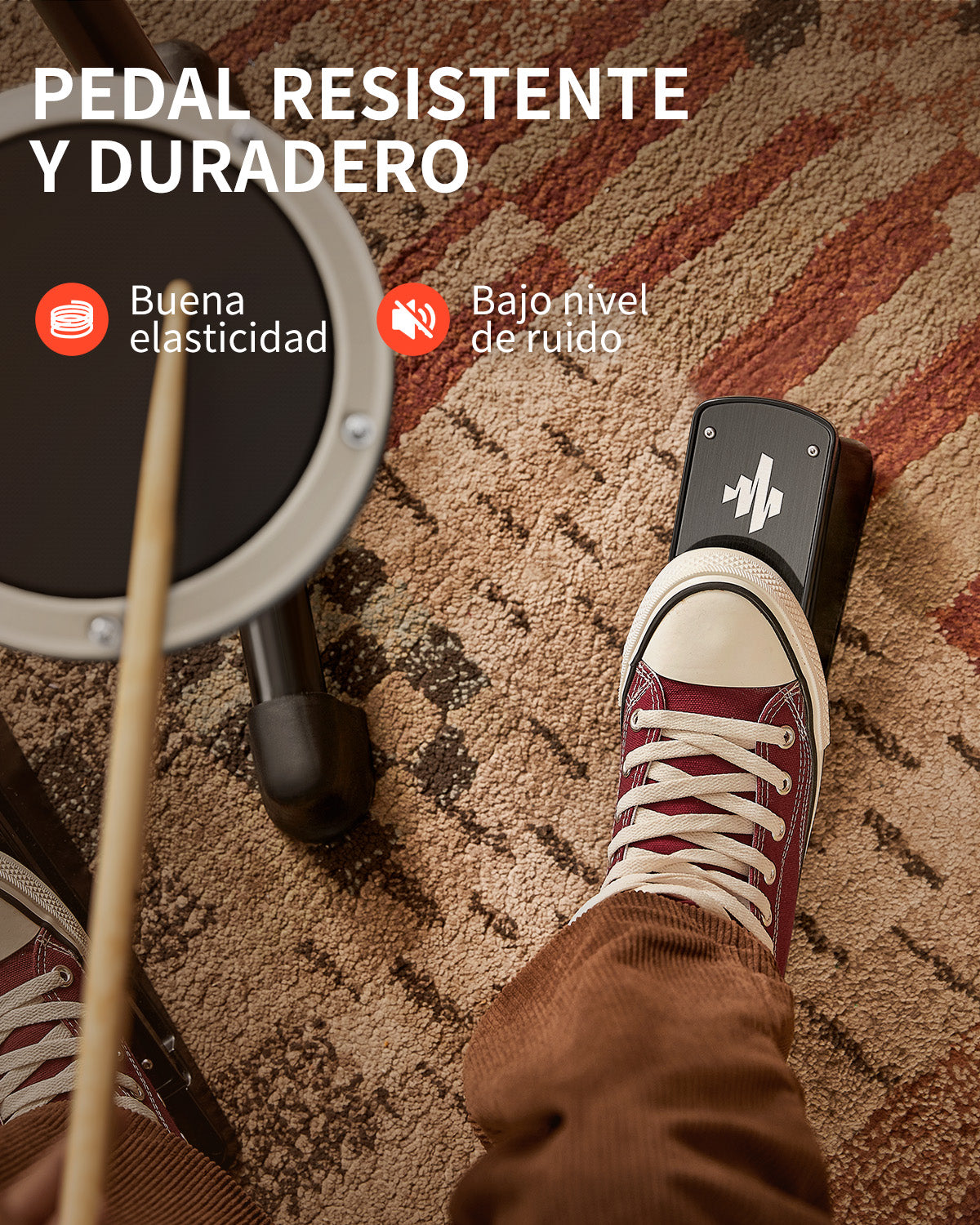 Donner DED-80 Baterias Electronicas Para Principiantes-Blanco##