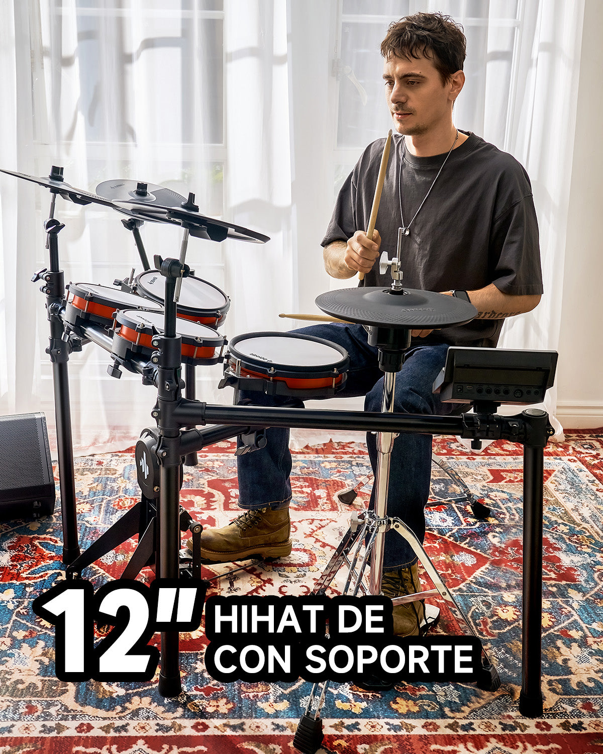 Donner DED-200Pro Batería Electrónica Hi-hat independiente