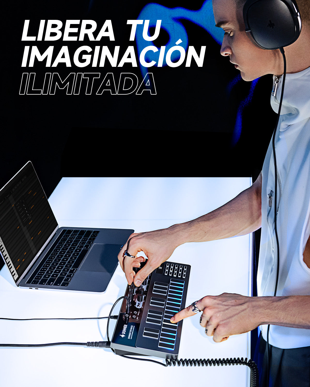 Donner Essential B1 Sintetizador de bajo analógico y secuenciador