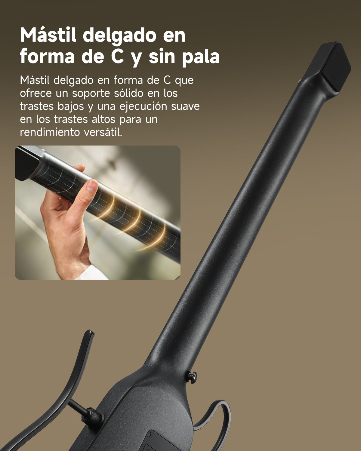 Donner HUSH C Guitarras Clásicas de Cuerdas de Nylon-Negro##