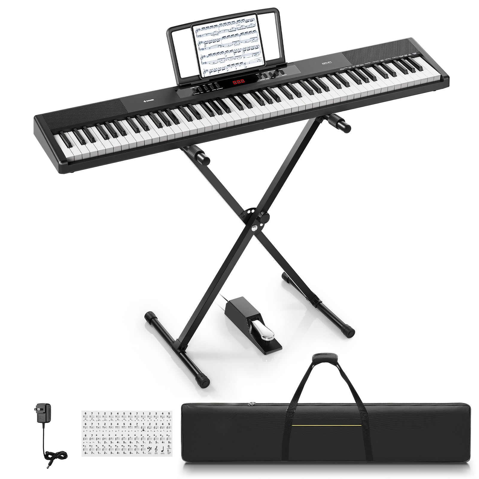 Donner DEP-07 de 88 teclas piano digital portátil con contrapesos