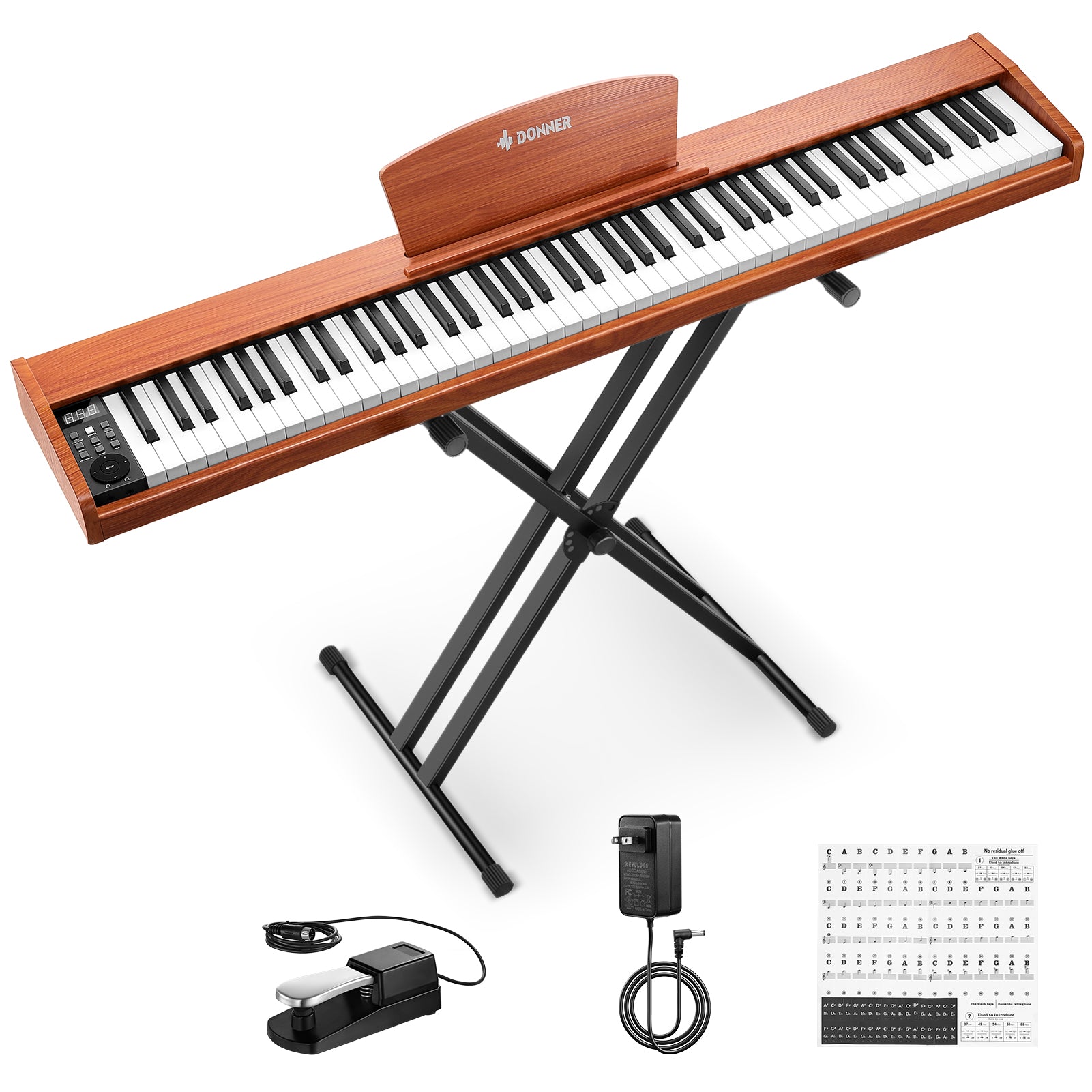 Donner DEP-1S Piano Teclado con Pesos Semi-pesado