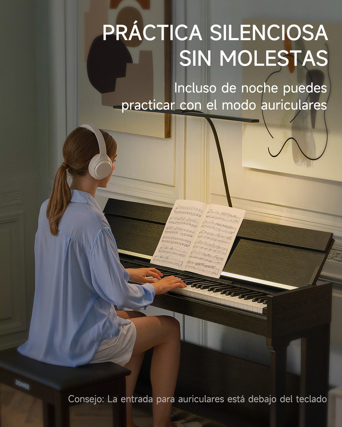 Donner DDP-90 PRO Piano digital doméstico con peso completo