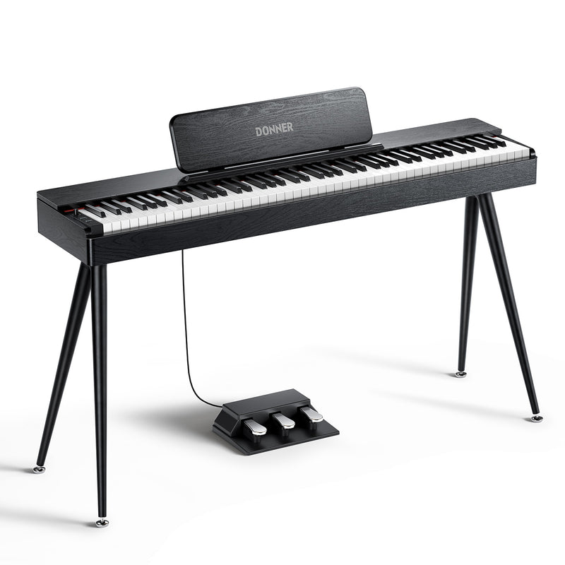 Donner OURA™ S100 Piano digital doméstico de 88 teclas Color roble veteado negro