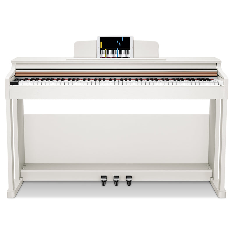 Donner DDP-100 Piano Digital Blanco de 88 Teclas de Peso Completo + 3 Pedales