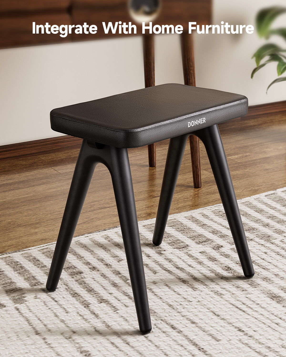 Donner DKB-100 Home Style Banco para piano de madera maciza