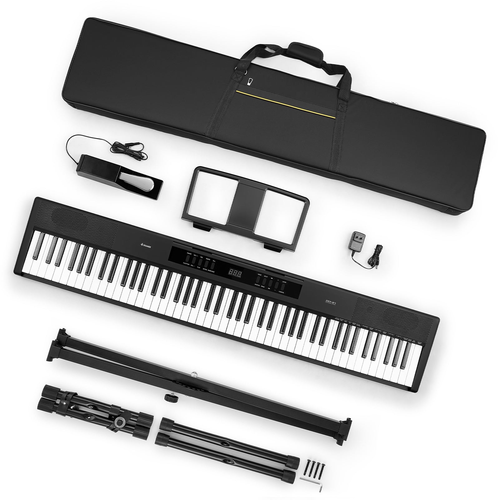 Donner DEP-07 de 88 teclas piano digital portátil con contrapesos