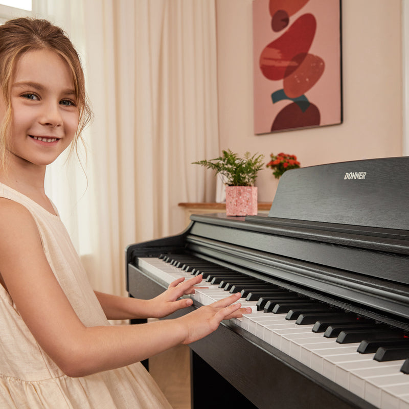 Donner DDP-100 Piano Digital de 88 Teclas de Peso Completo para Principiantes
