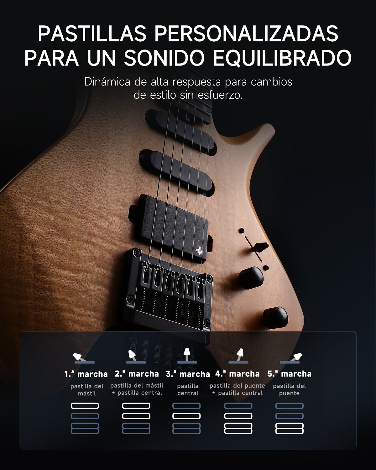 Donner NHL-500 Guitarra eléctrica sin pala-Naturaleza##