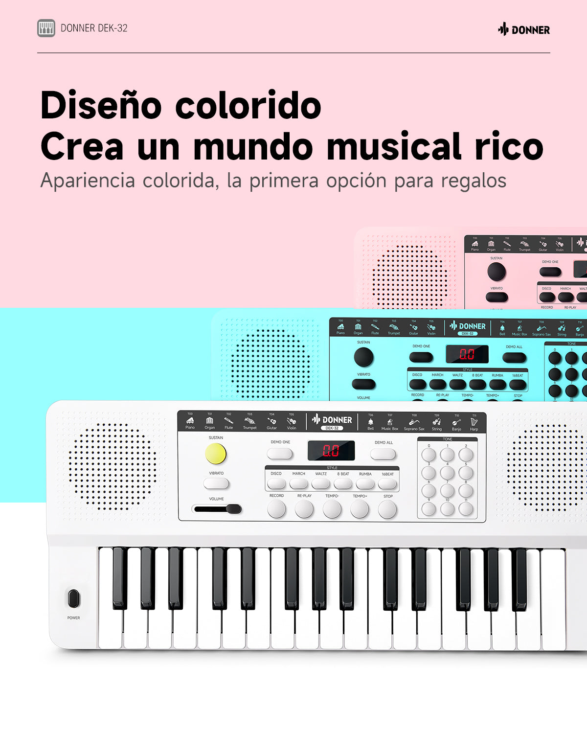 Donner DEK-32 Teclado electrónico de 32 teclas