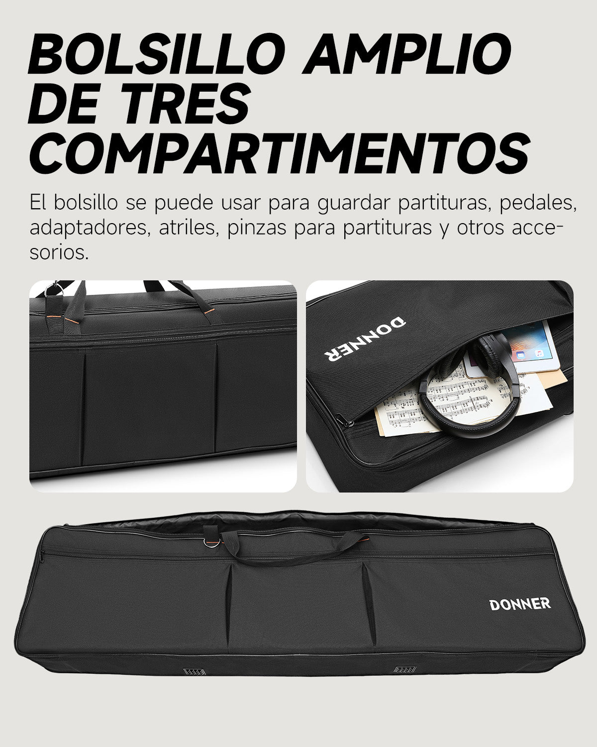 Donner Funda para teclado de 88 teclas