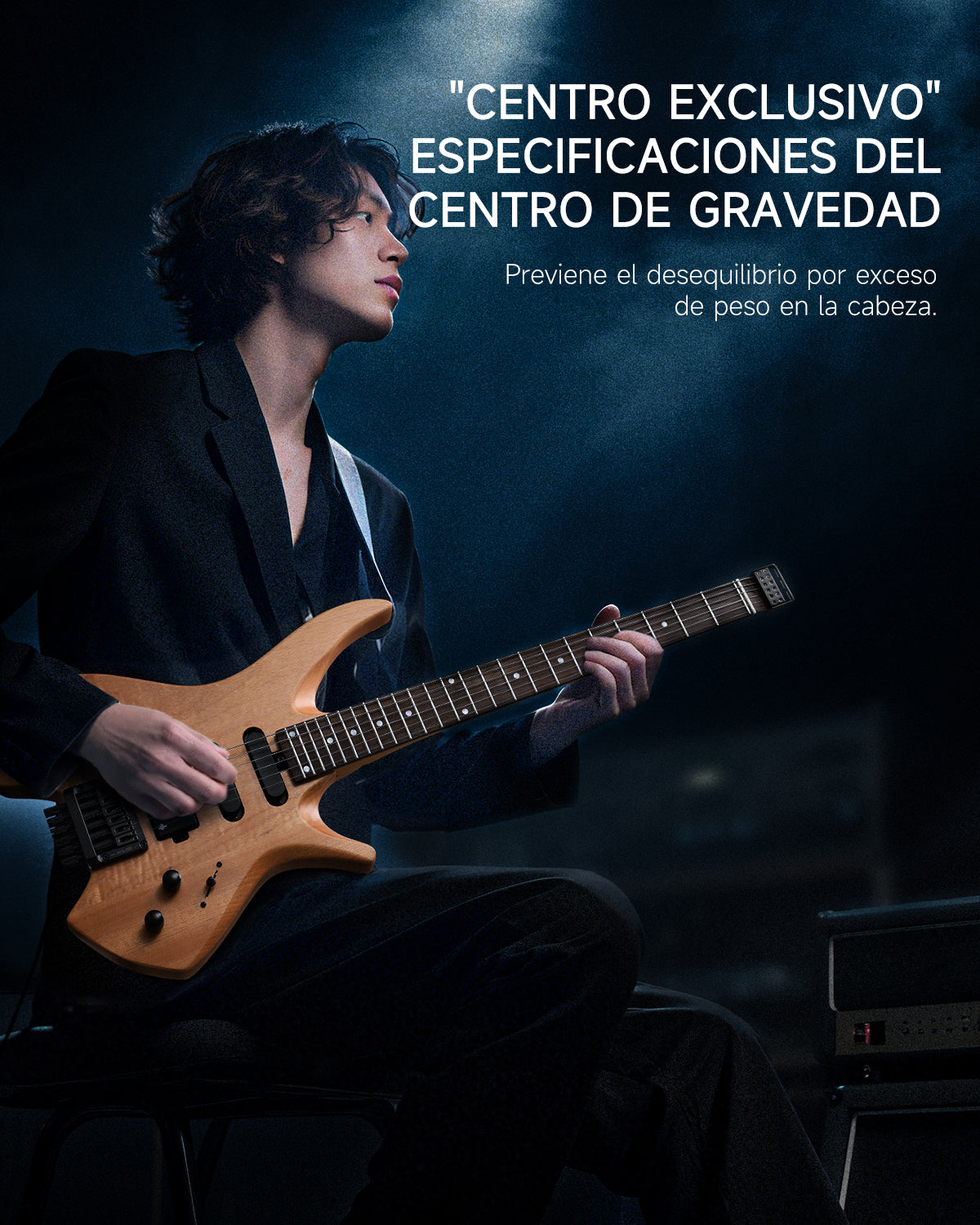 Donner NHL-500 Guitarra eléctrica sin pala-Naturaleza##