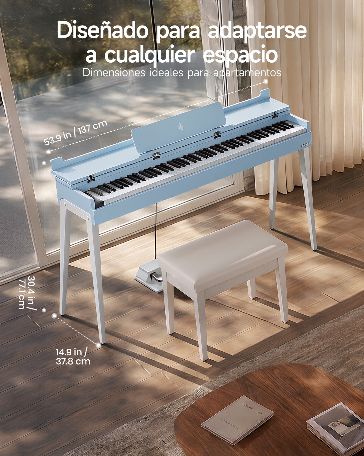 Donner OURA™  S200 Piano digital doméstico de 88 teclas