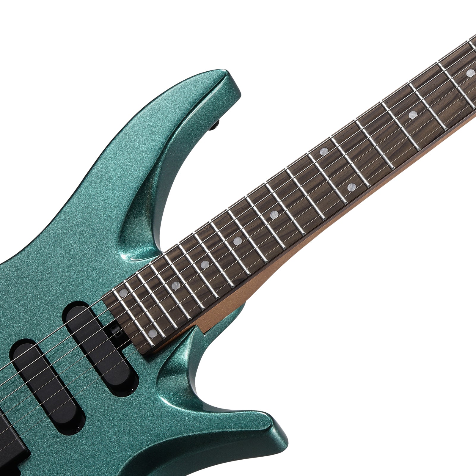Donner HLX-500 Guitarra eléctrica sin pala-Verde##
