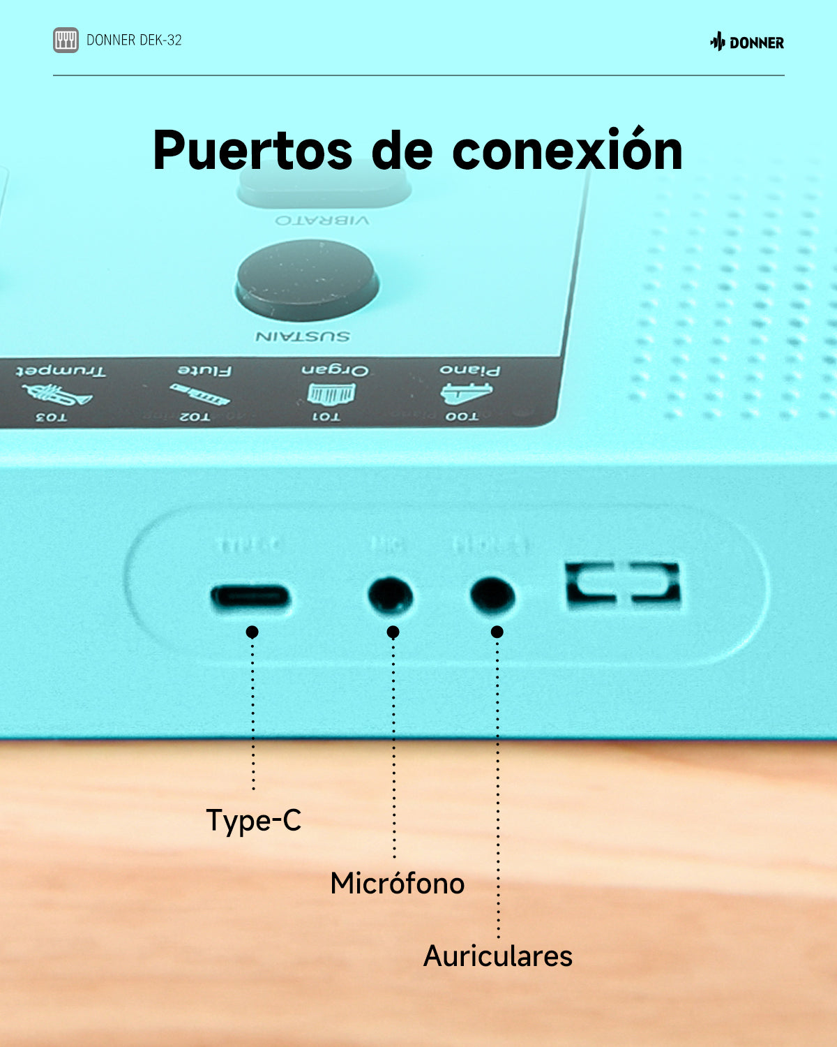 Donner DEK-32 Teclado electrónico de 32 teclas
