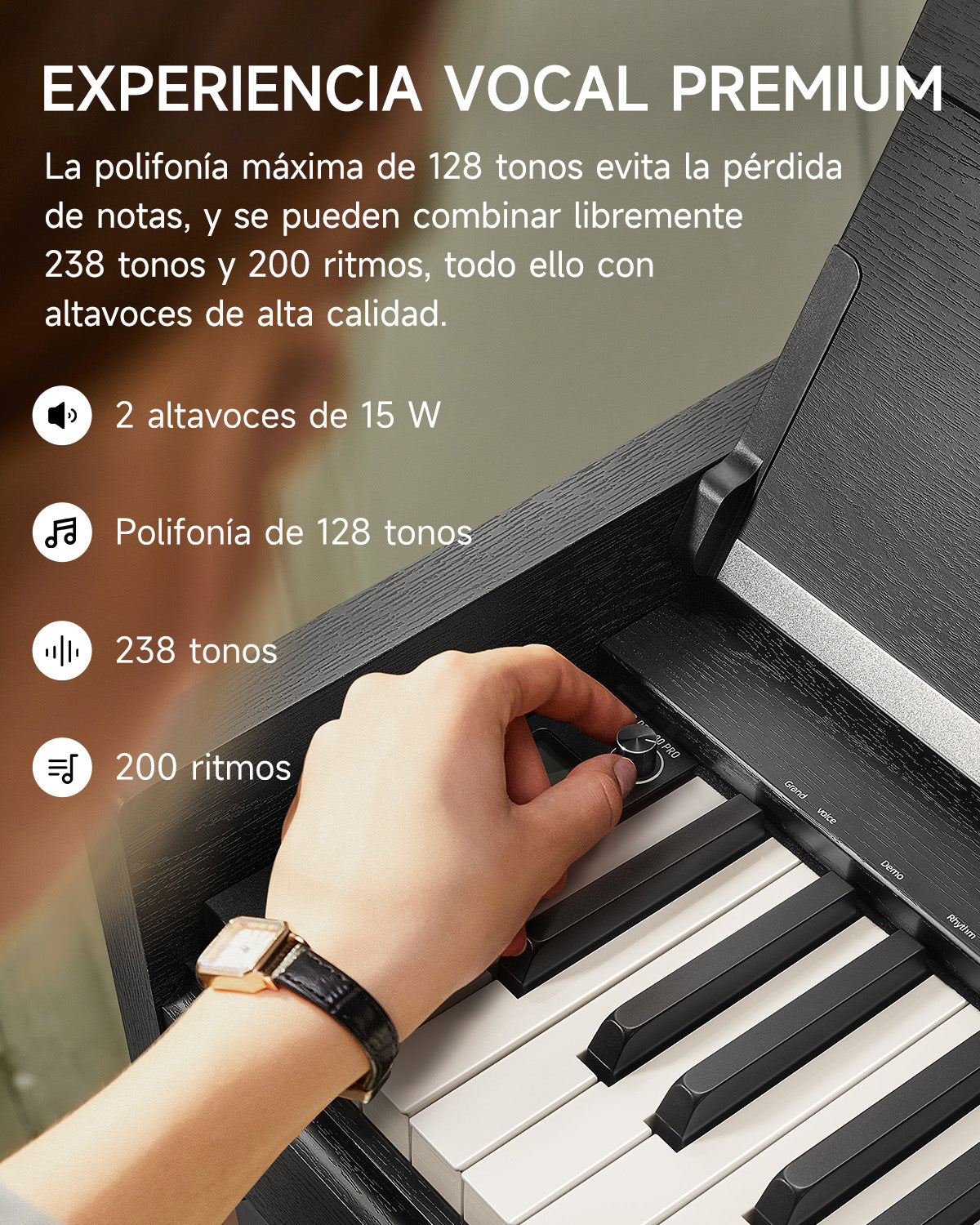 Donner DDP-90 PRO Piano digital doméstico con peso completo