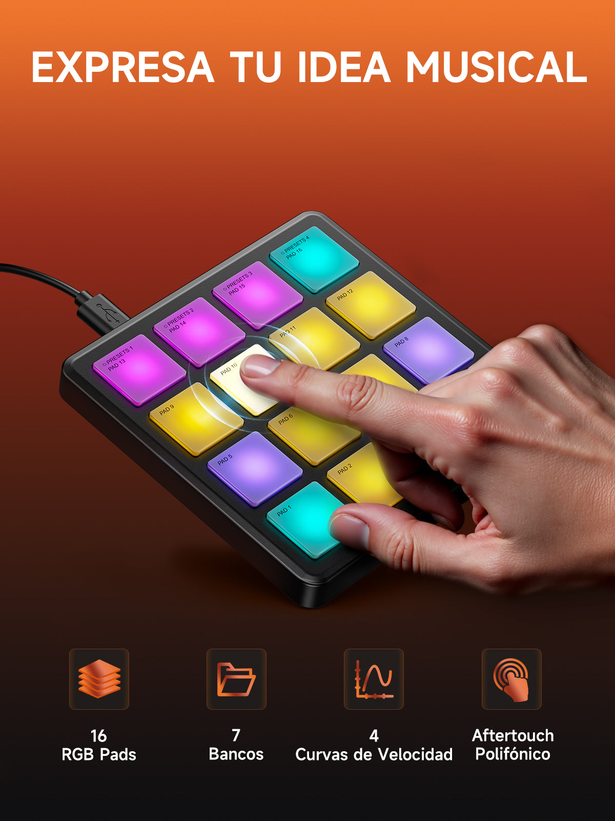 Donner Starrypad Controlador MIDI Mini