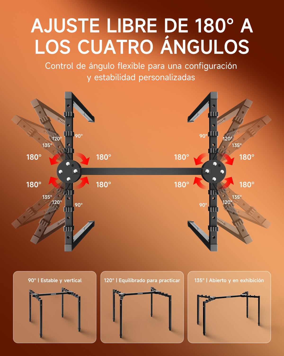 Donner DKS-200 Soporte de teclado resistente Negro