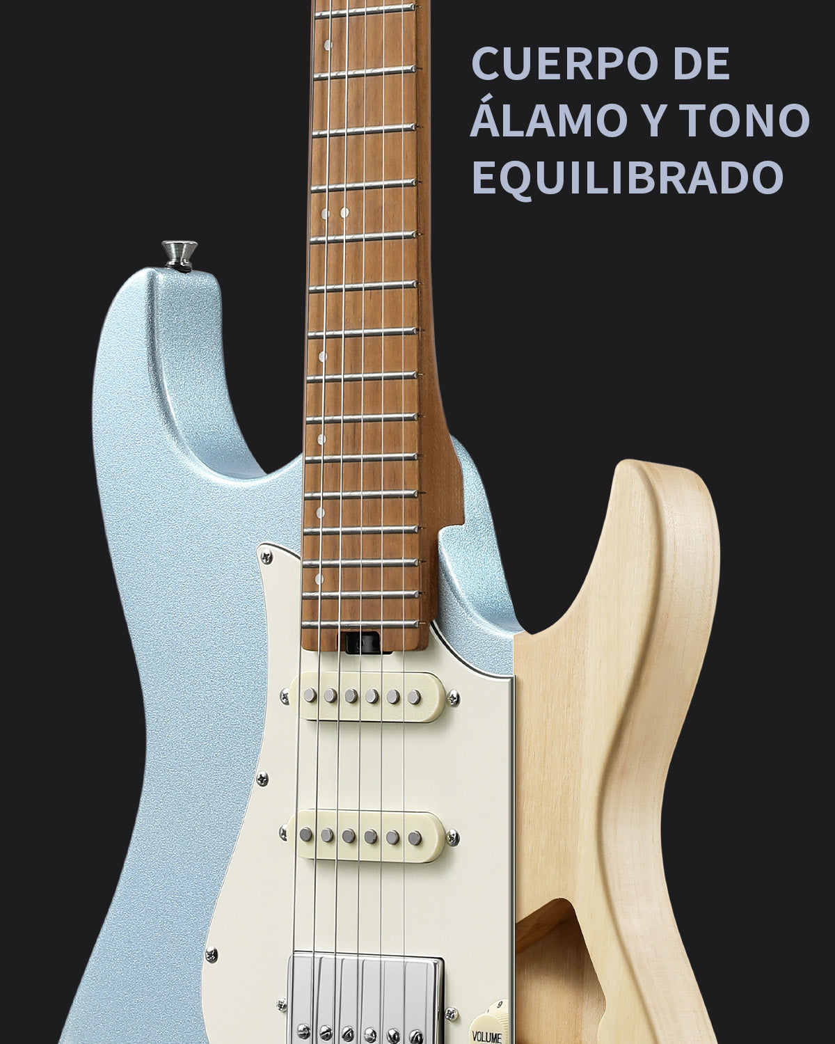 Donner DST-550 Guitarras Eléctricas Azul Metalizado