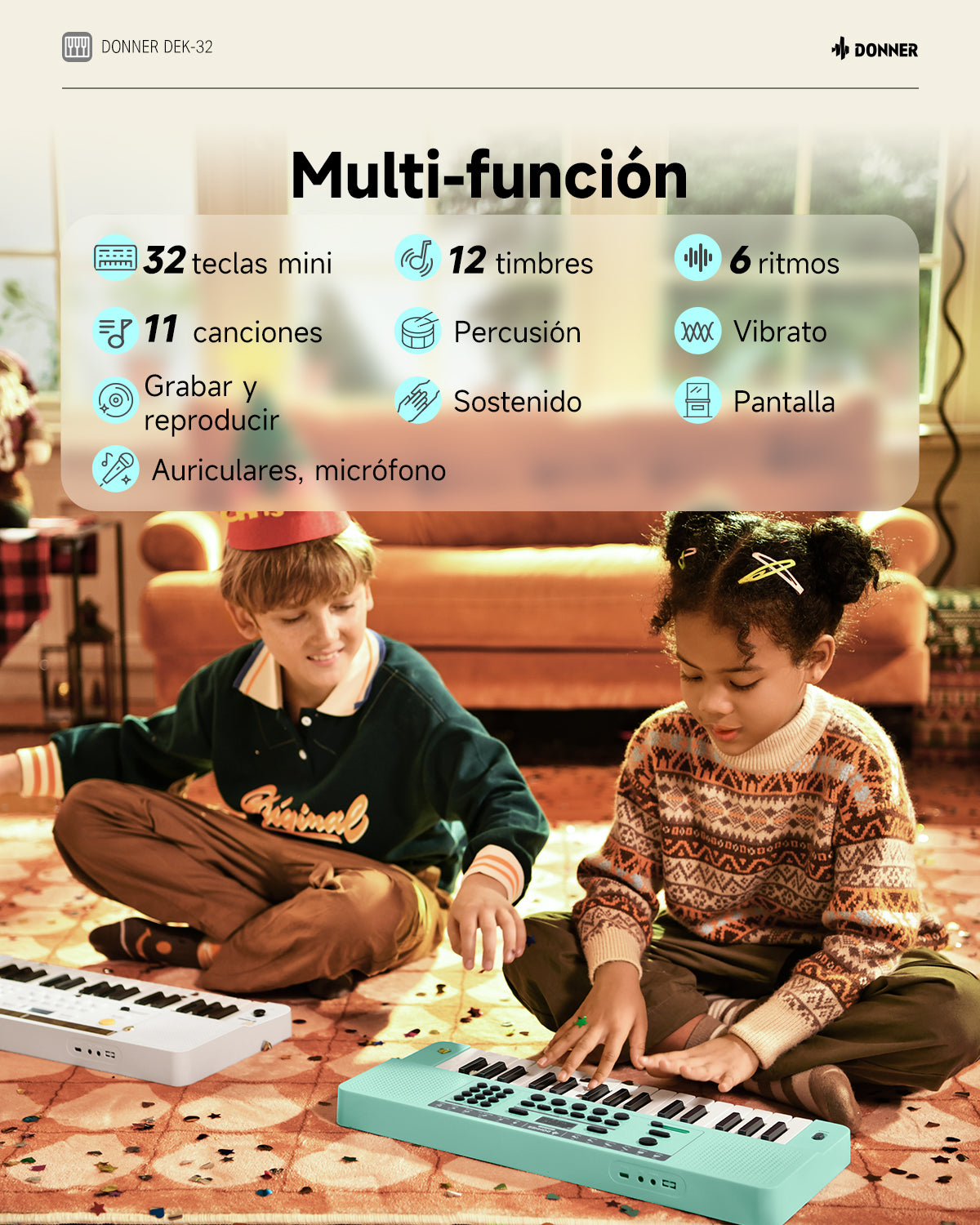 Donner DEK-32 Teclado electrónico de 32 teclas