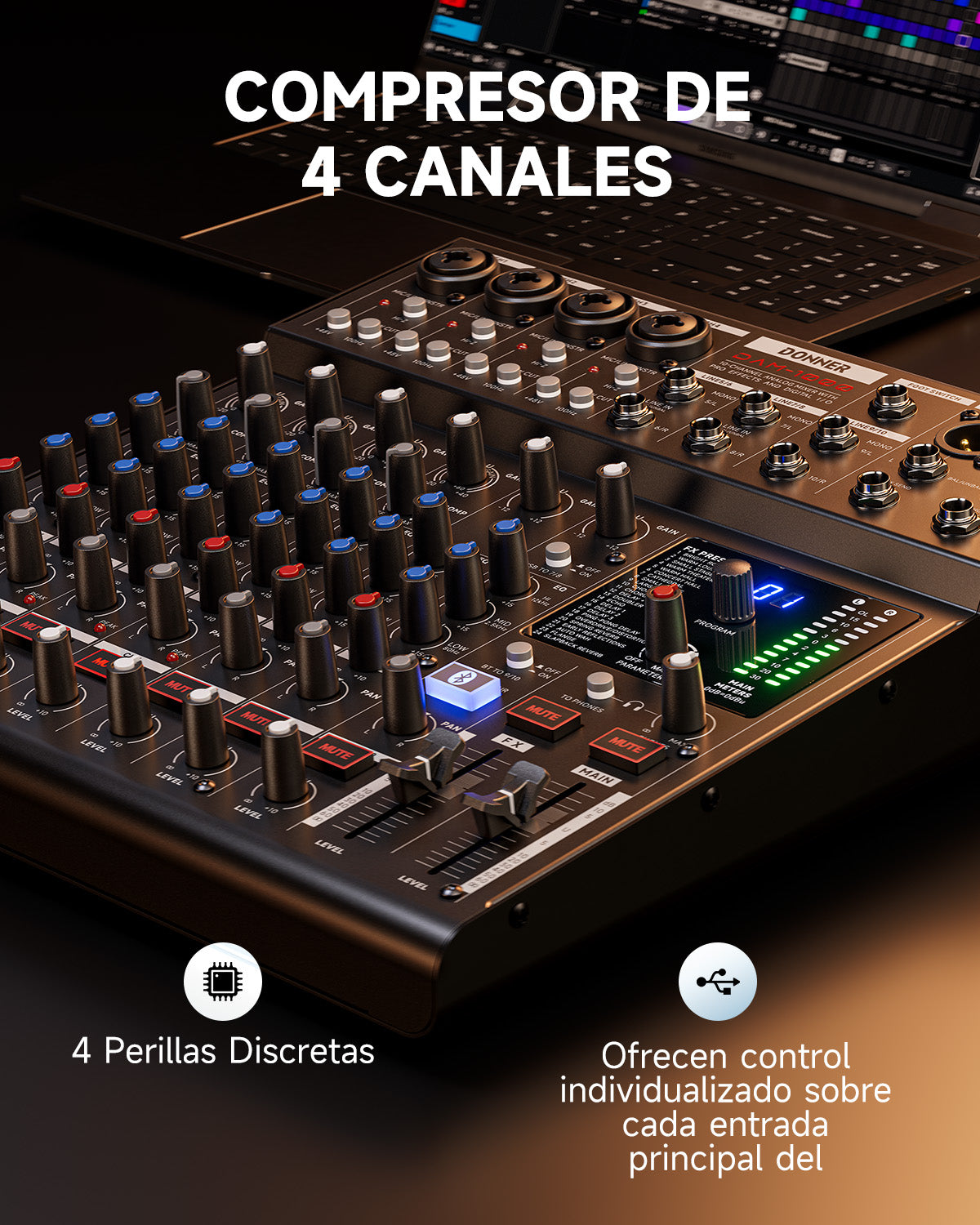 DONNER DAM1000 Mezclador de audio