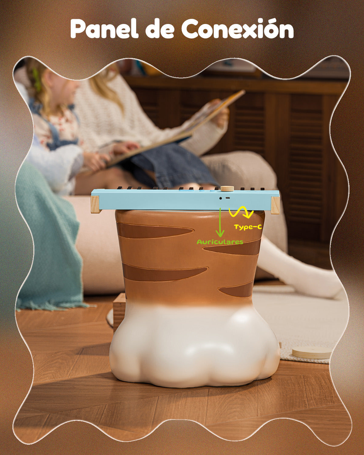 Eastar KIDO V-10 Teclado Electrónico Para Niños 32 Teclas-Azul##