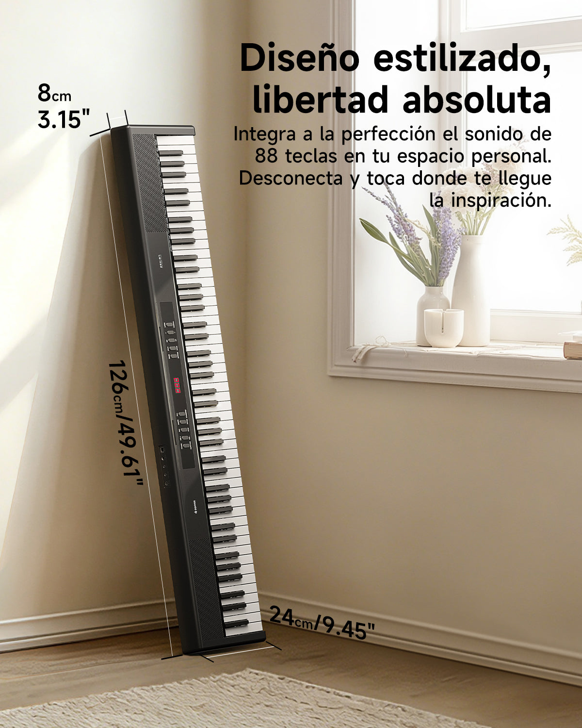 Donner DEP-07 de 88 teclas piano digital portátil con contrapesos