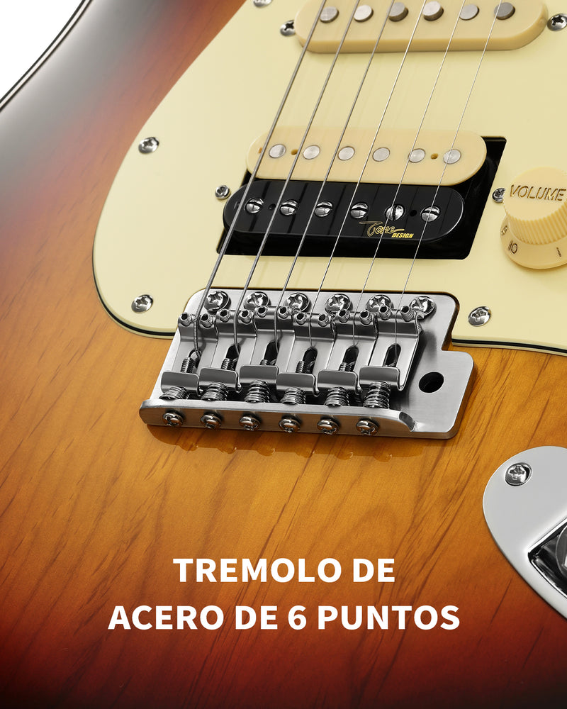 Donner DST-600 Guitarra Eléctrica Configuración SSS estilo vintage