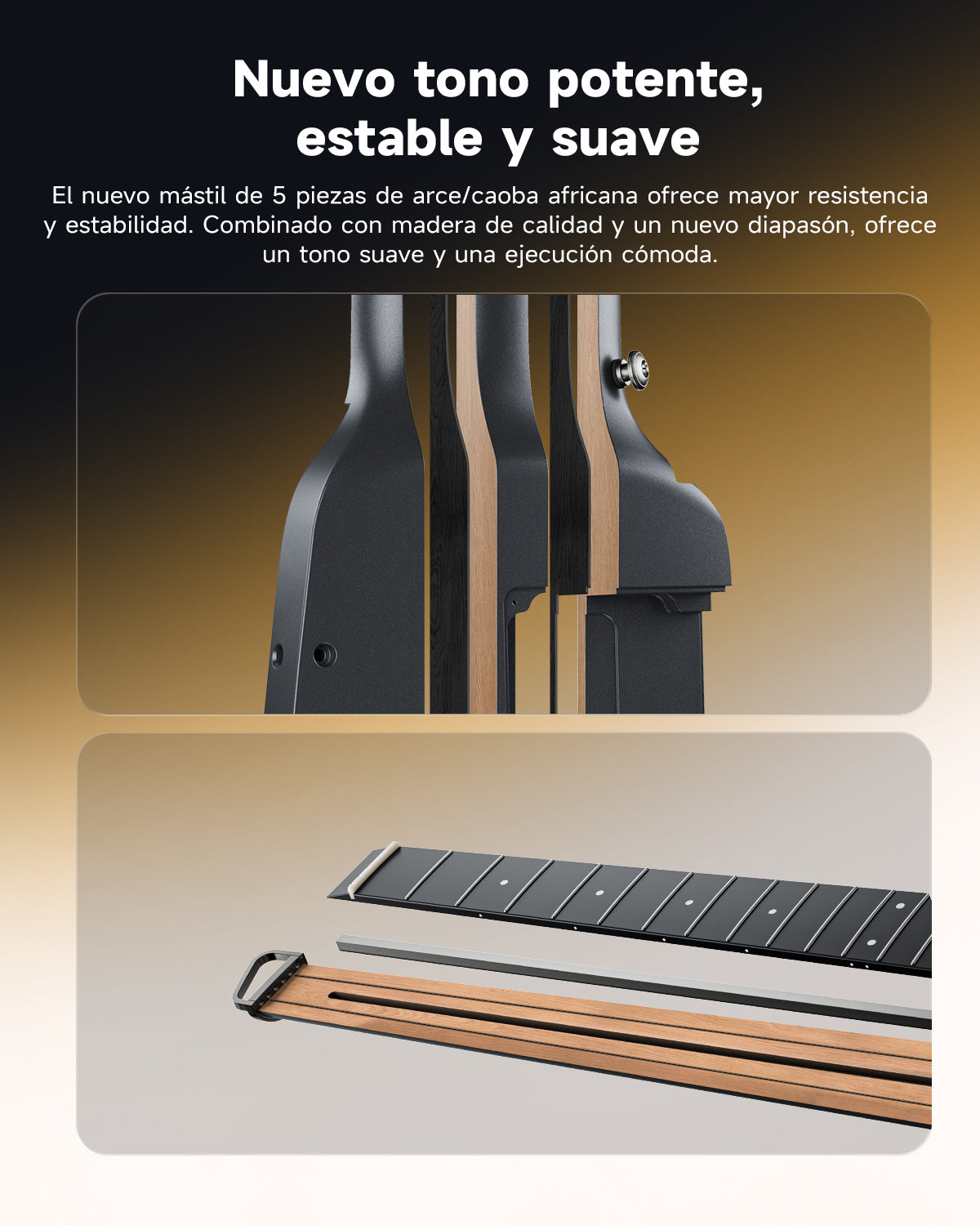HUSH I Evo2 Guitarra-Negro##