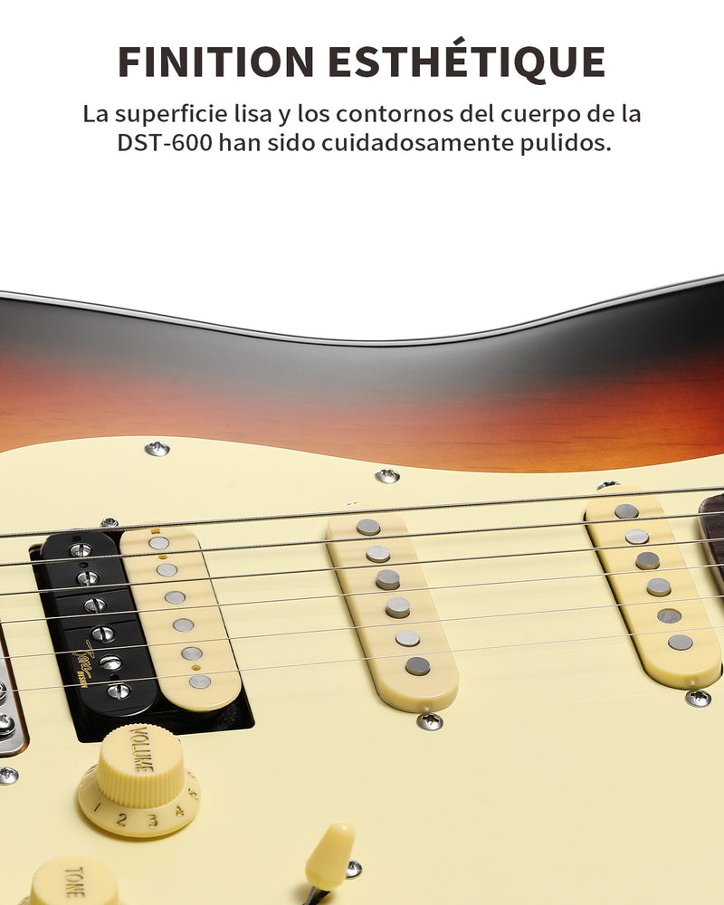 Donner DST-600 Guitarra Eléctrica Configuración SSS estilo vintage