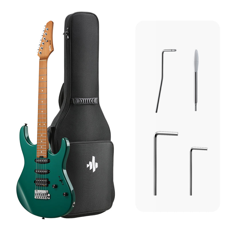 Donner DST-700 Guitarra Eléctrica HSS con bobina dividida Verde