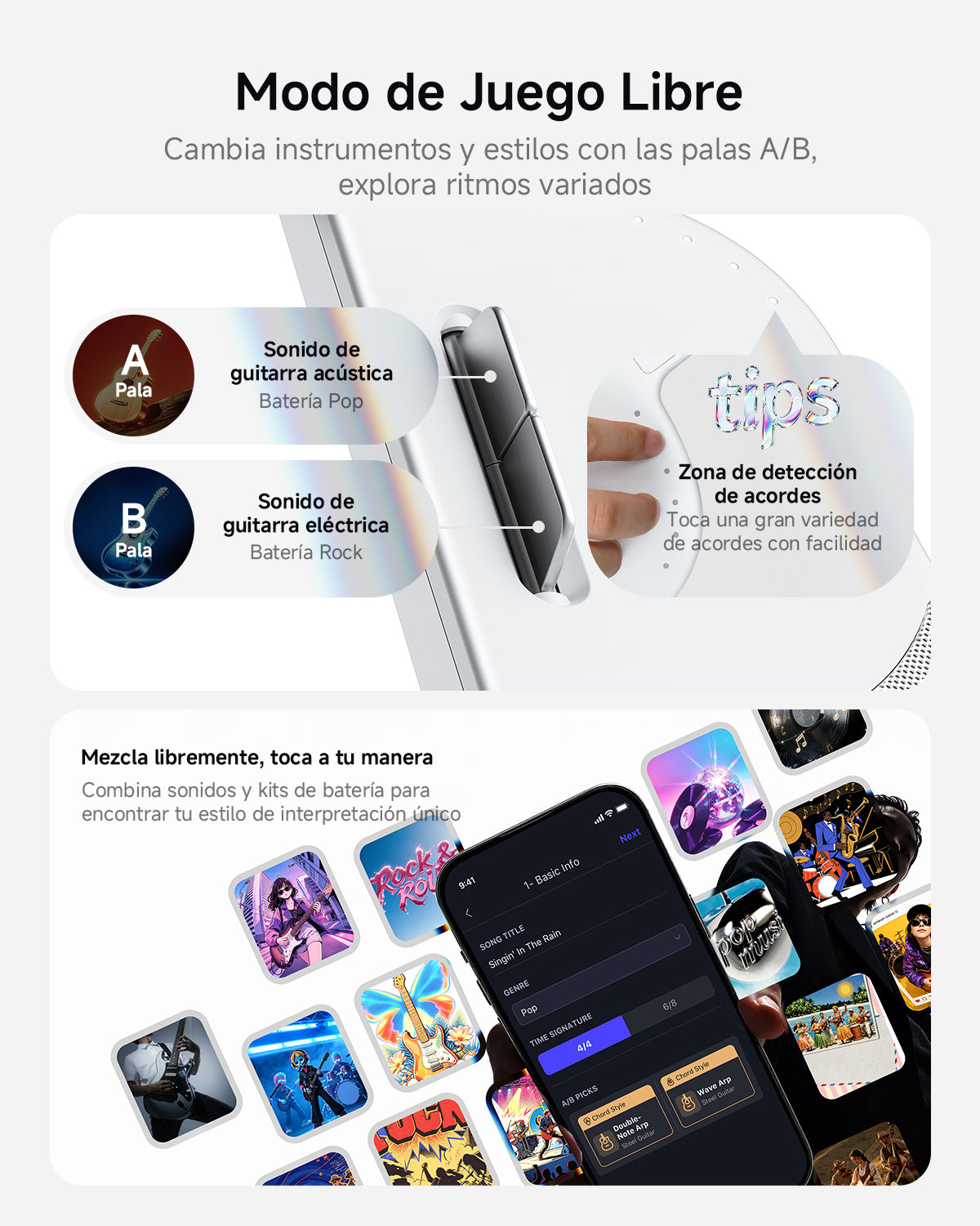 Donner VIVA Guitarra sin cuerdas