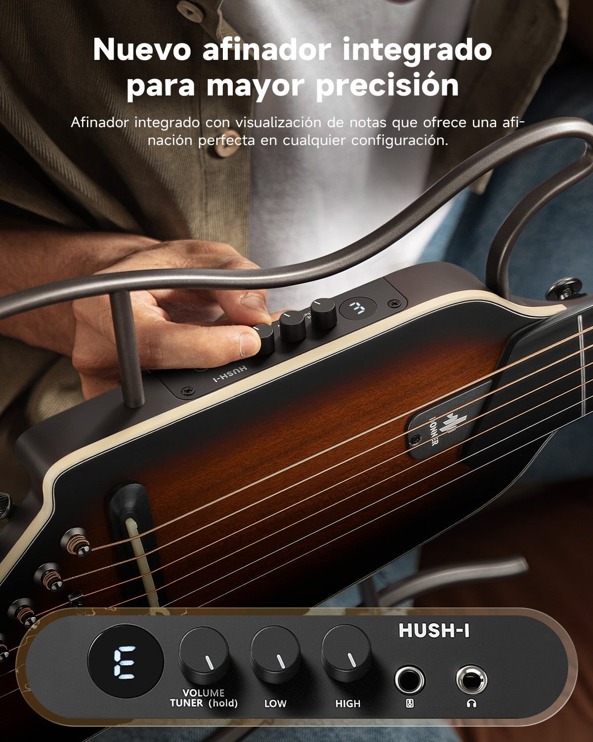 HUSH I Evo2 Guitarra-Color del atardecer##
