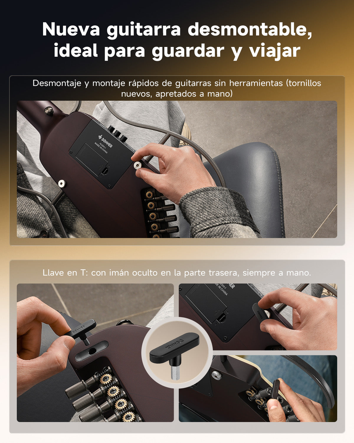 HUSH I Evo2 Guitarra-Color del atardecer##