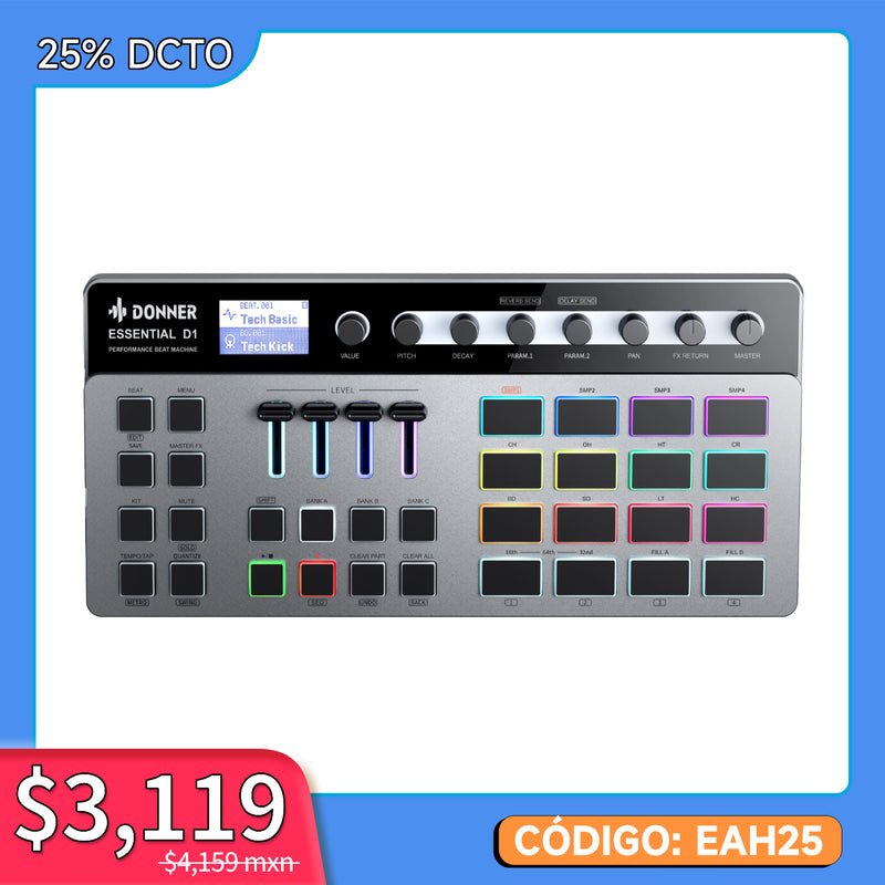 Donner Essential D1 Beat Machine Performance