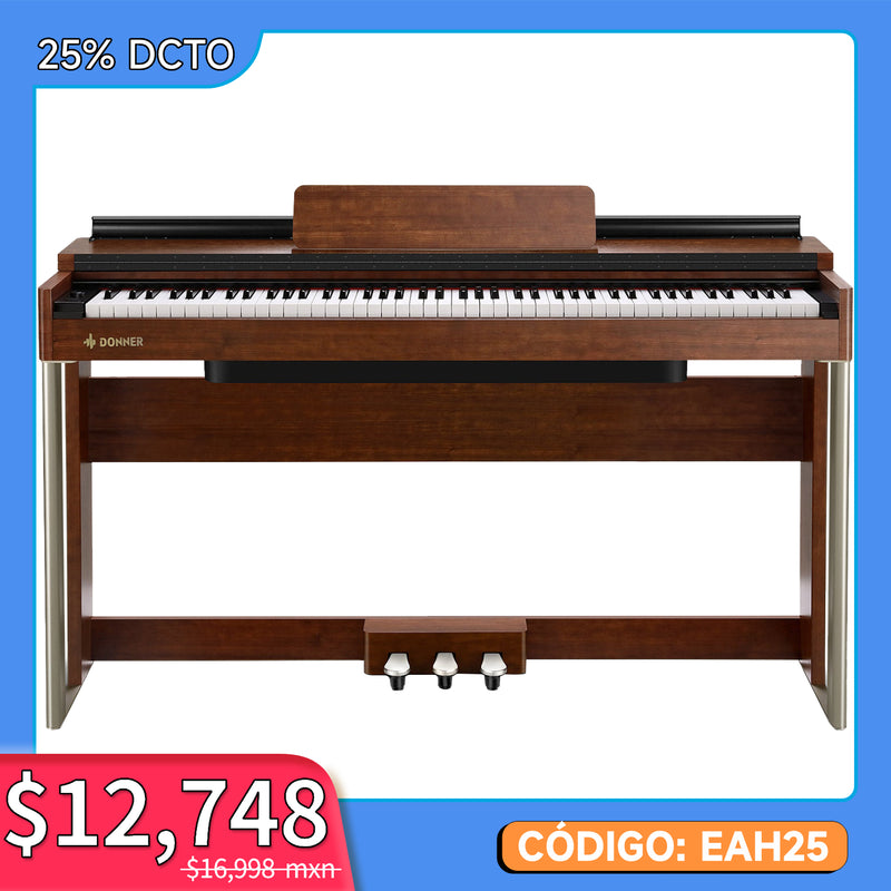 Donner DDP-200 Piano Vertical Digital de 88 Teclas Pesadas