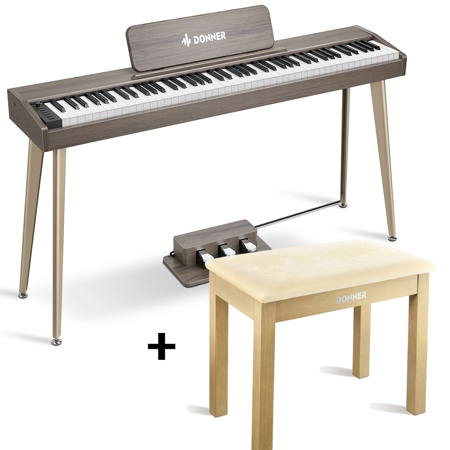 Donner DDP-60 Piano de Teclado Vertical Semipesadas