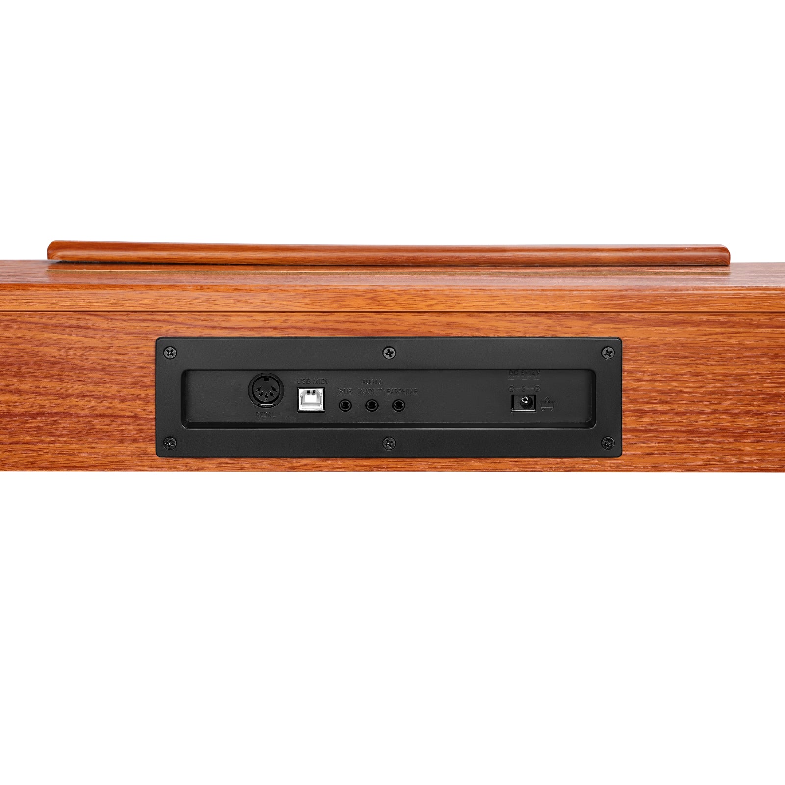 Donner DEP-1S Piano digital semicontrapesado con soporte, piano eléctrico estilo madera + pedal