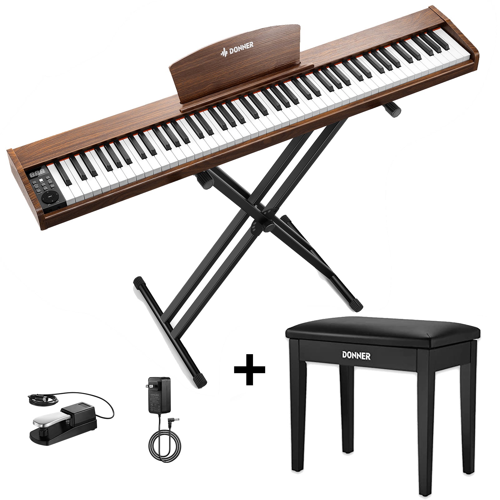 Donner DEP-1S Piano Teclado con Pesos Semi-pesado