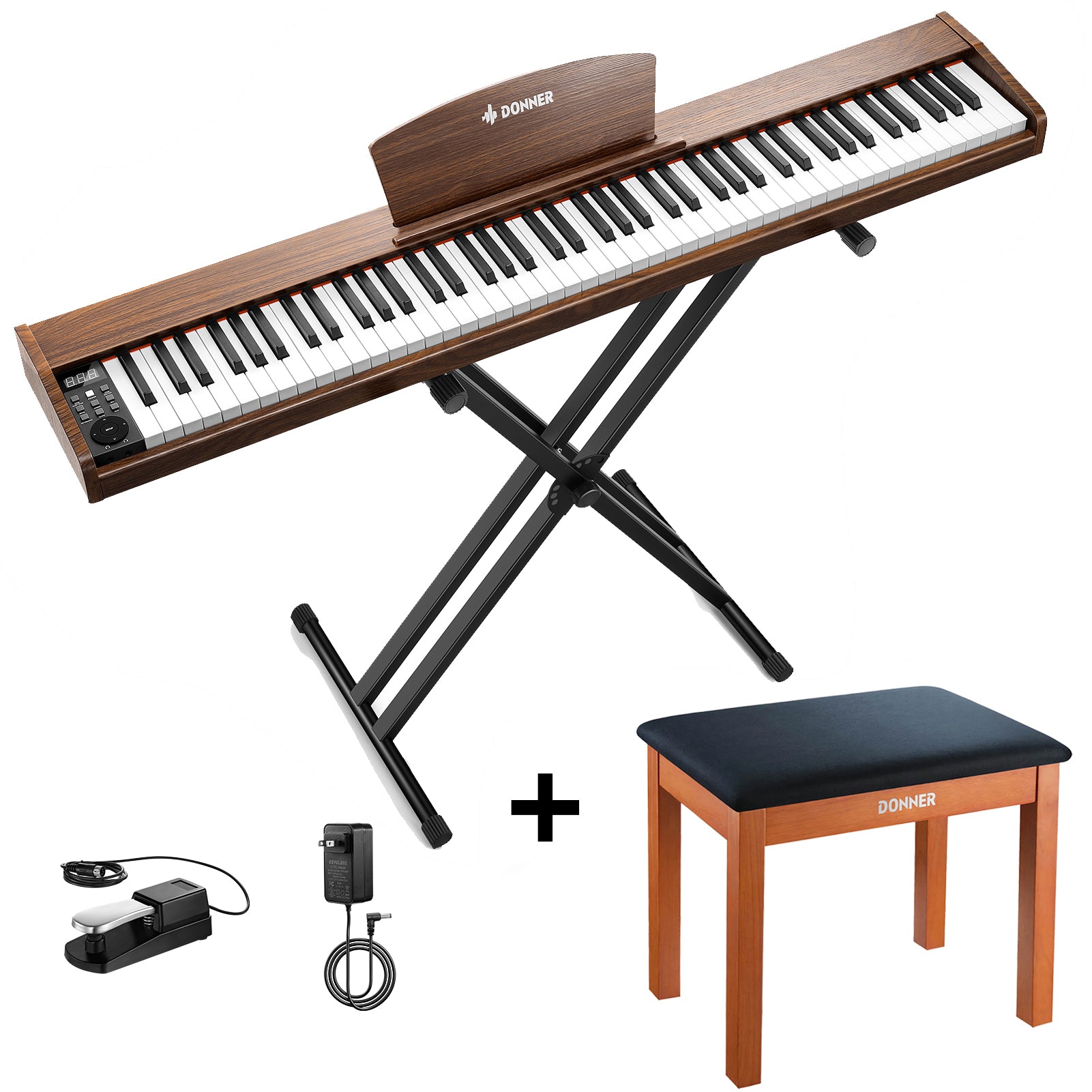 Donner DEP-1S Piano Teclado con Pesos Semi-pesado